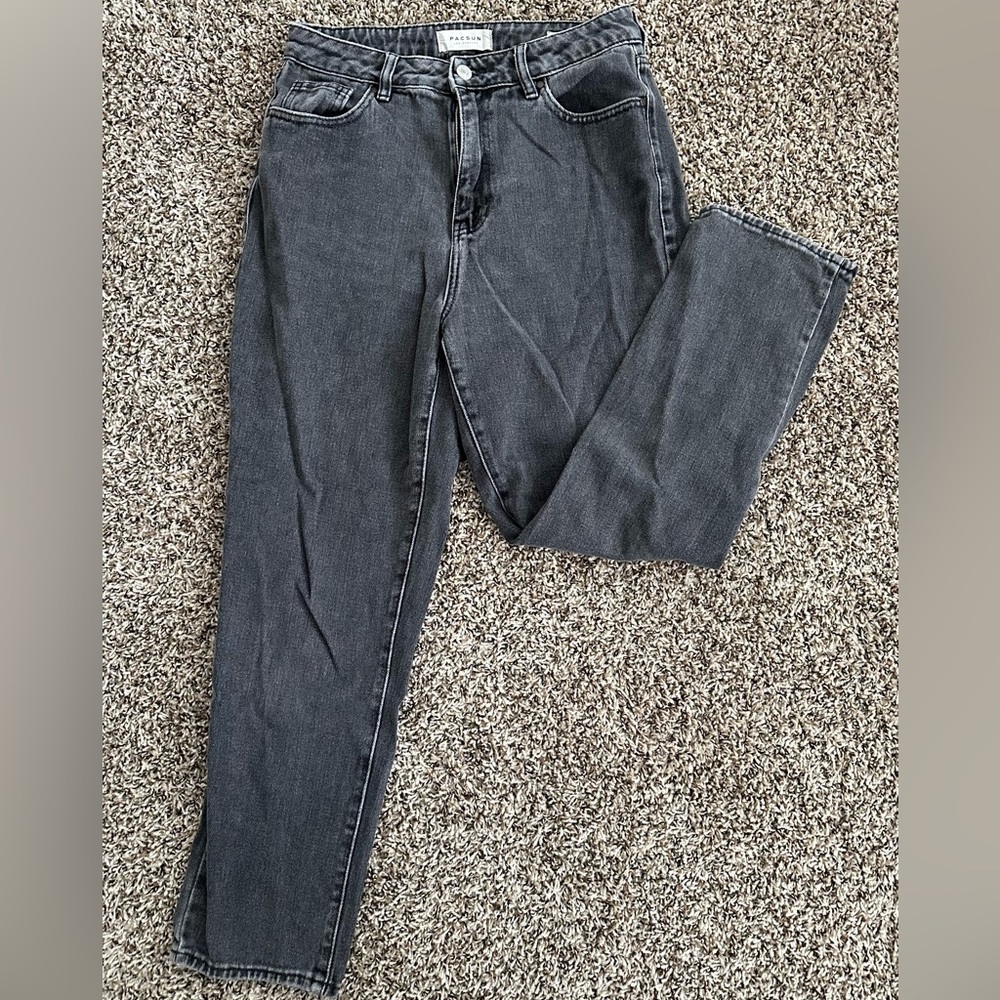 Pacsun Grey Ankle-Length Mom Jeans